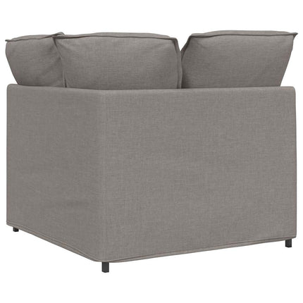 modulsofa hjørnemodul med hynder 100 cm gråbrun