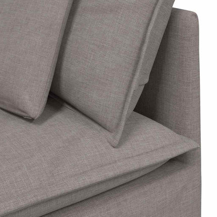 modulsofa hjørnemodul med hynder 100 cm gråbrun