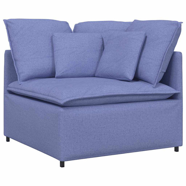 modulsofa hjørnemodul med hynder 100 cm jeansblå