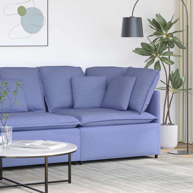 modulsofa hjørnemodul med hynder 100 cm jeansblå