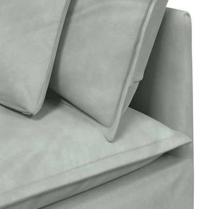 modulsofa hjørnemodul med hynder 100 cm lysegrå
