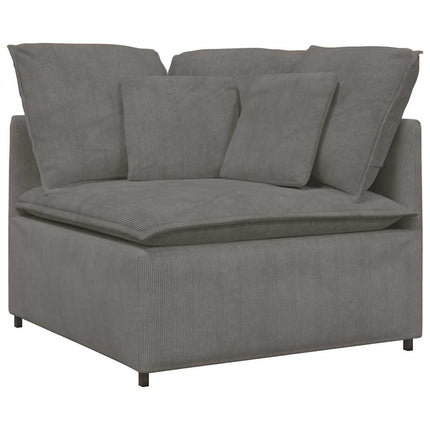 modulsofa hjørnemodul med hynder 100 cm lysegrå