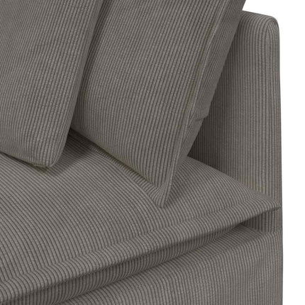 modulsofa hjørnemodul med hynder 100 cm lysegrå