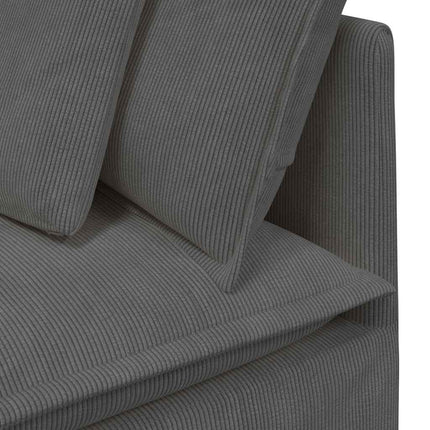 modulsofa hjørnemodul med hynder 100 cm mørkegrå
