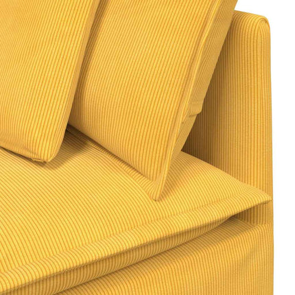 modulsofa hjørnemodul med hynder 100 cm lysegul