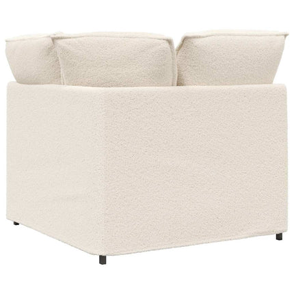 modulsofa hjørnemodul med hynder 100 cm cremefarvet