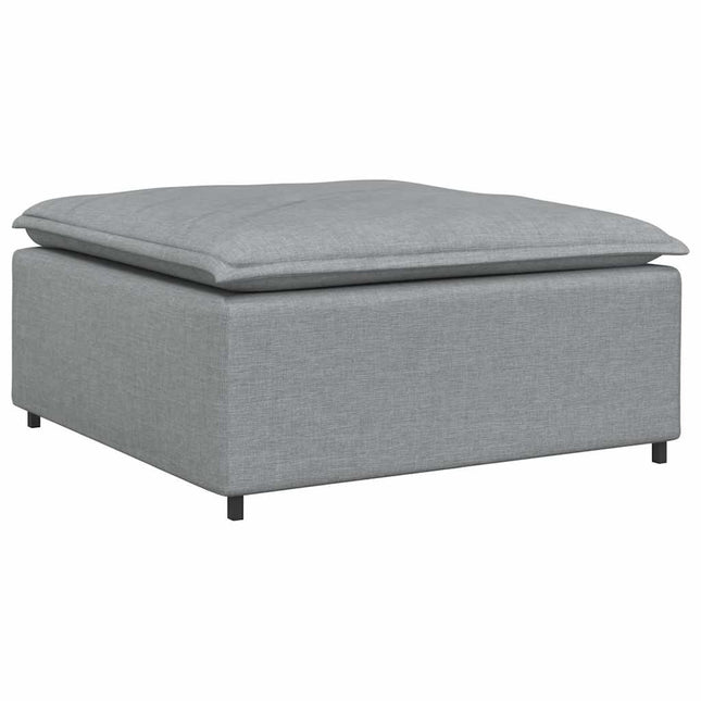 modulær sofa fodskammel lysegrå 100x100x48 cm