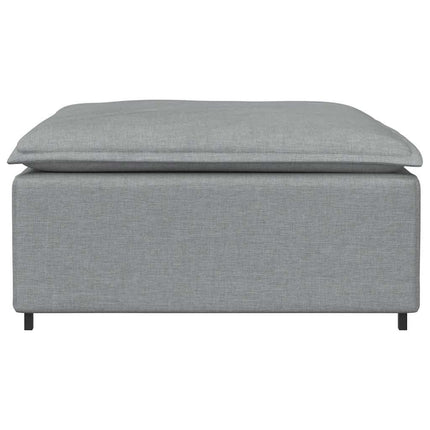 modulær sofa fodskammel lysegrå 100x100x48 cm