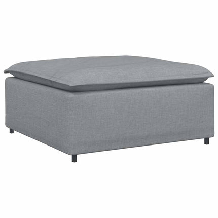 modulær sofa fodskammel lysegrå 100x100x48 cm