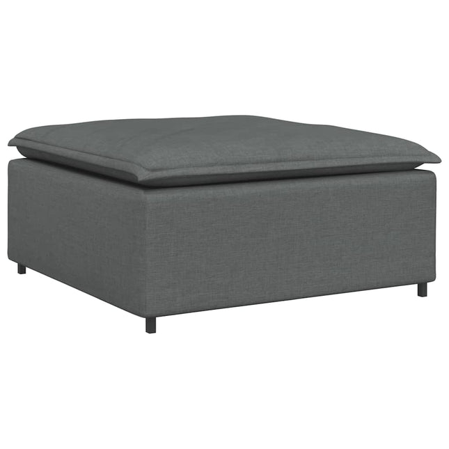 modulær sofa fodskammel modul mørkegrå 100x100x48 cm