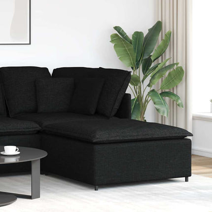 modulær sofa fodskammel modul sort 100x100x48 cm