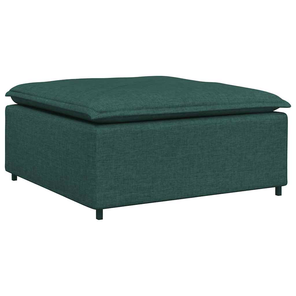 modulær sofa fodskammel modul mørkegrøn 100x100x48 cm