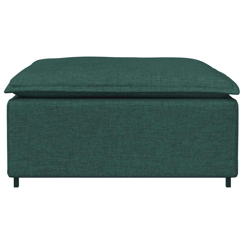 modulær sofa fodskammel modul mørkegrøn 100x100x48 cm
