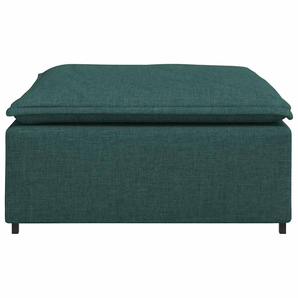 modulær sofa fodskammel modul mørkegrøn 100x100x48 cm