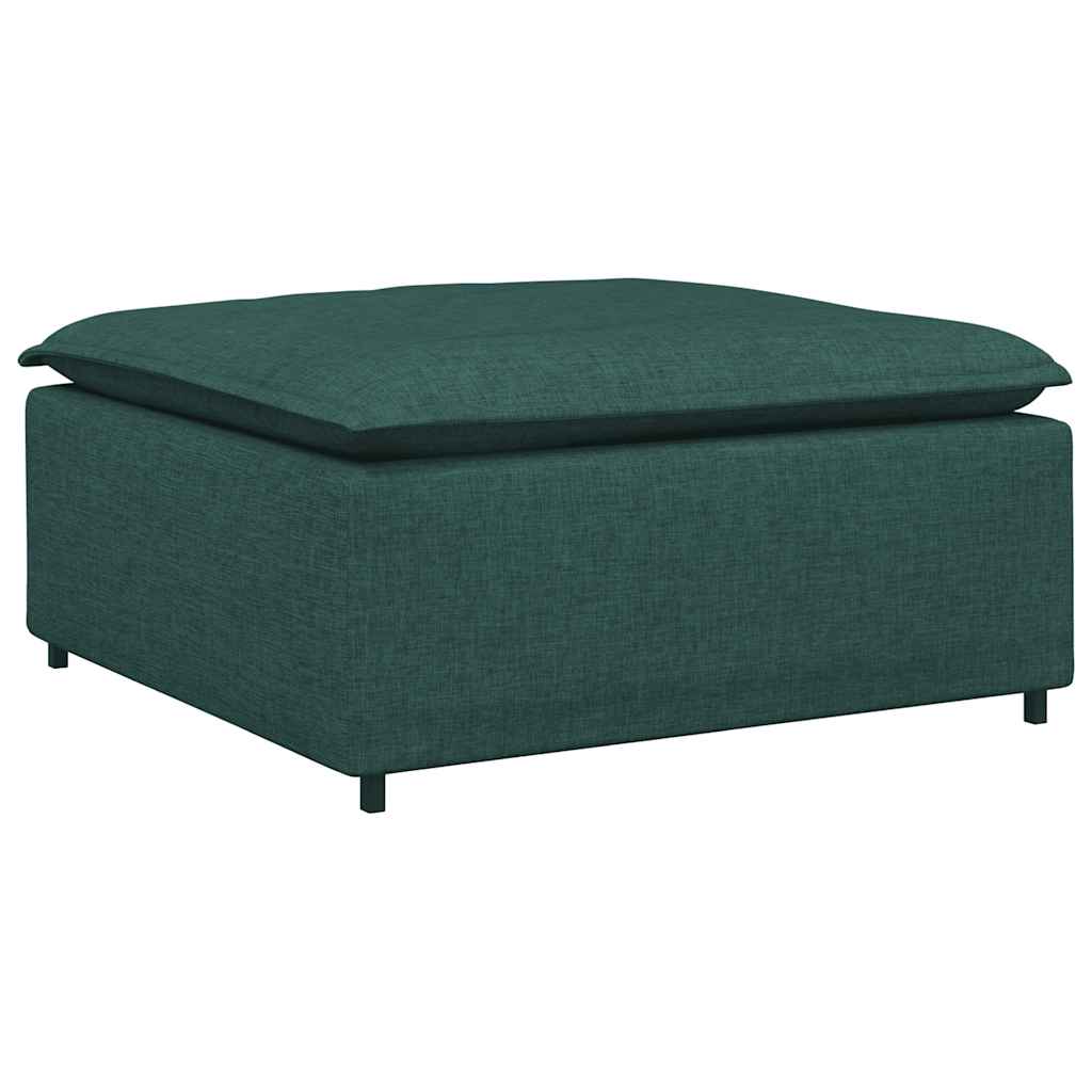 modulær sofa fodskammel modul mørkegrøn 100x100x48 cm