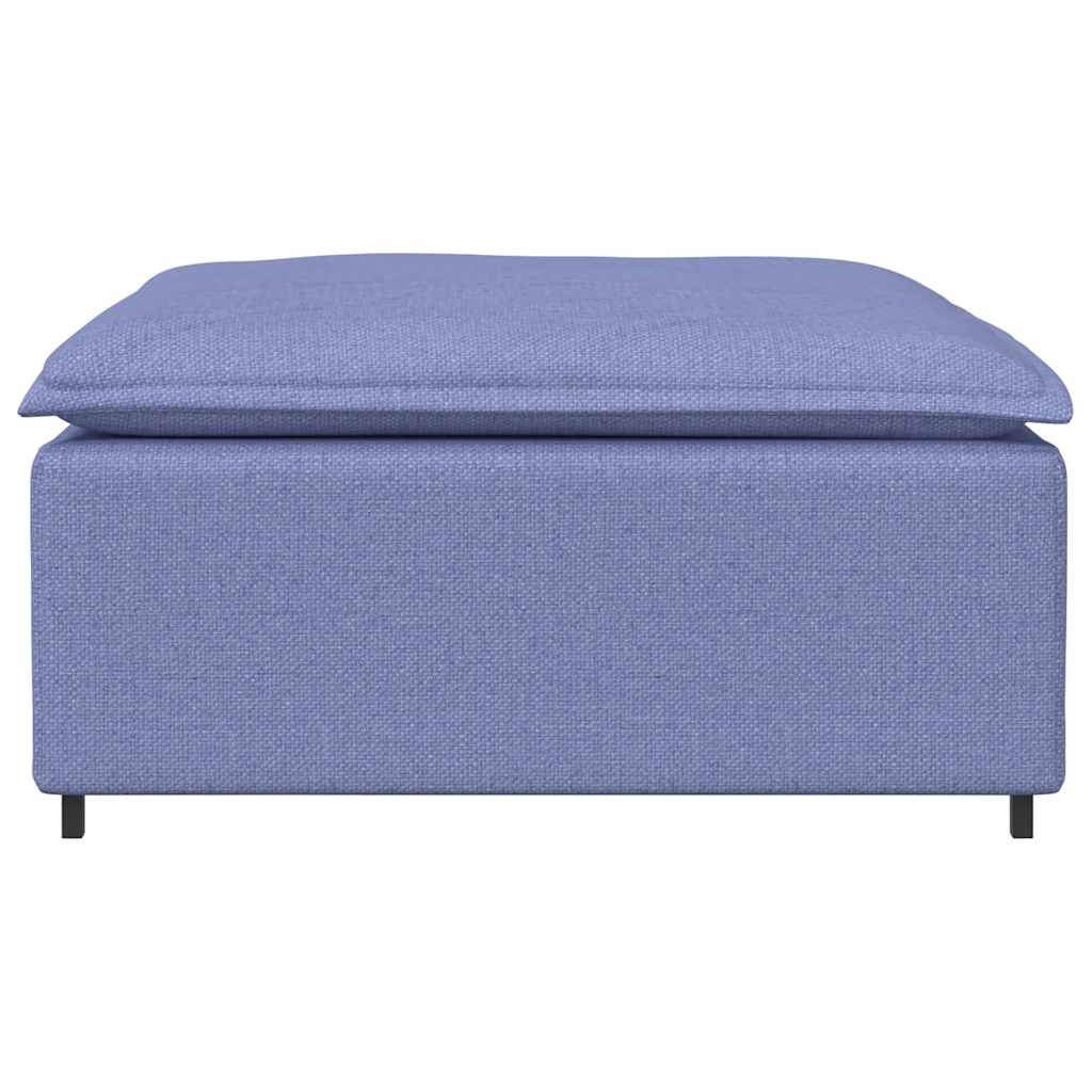modulær sofa fodskammel modul jeansblå 100x100x48 cm