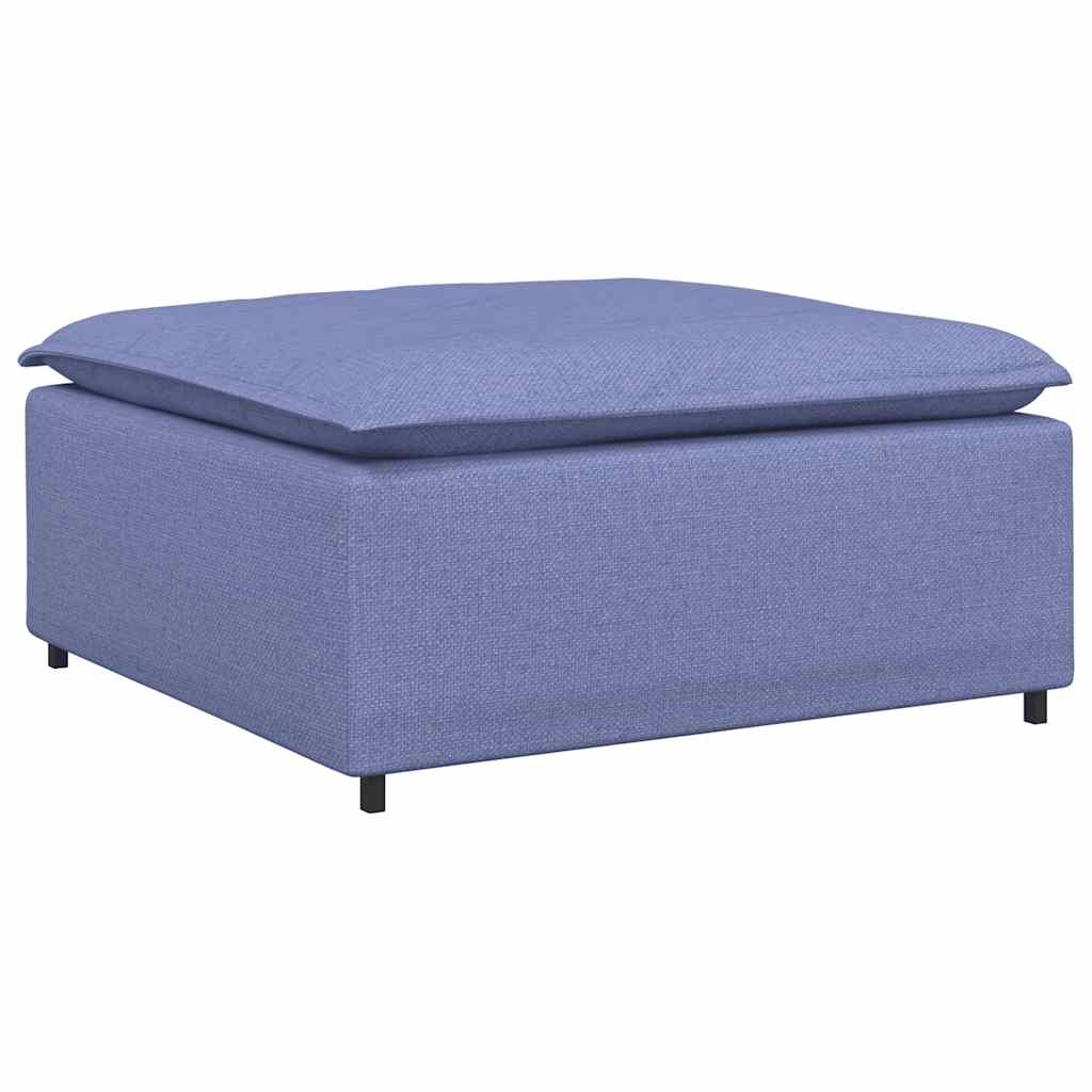 modulær sofa fodskammel modul jeansblå 100x100x48 cm