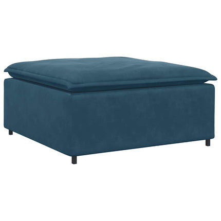 modulær sofa fodskammel modul 100x100x48 cm blå