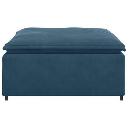 modulær sofa fodskammel modul 100x100x48 cm blå