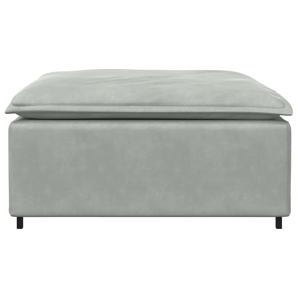 modulær sofa fodskammel modul 100x100x48 cm lysegrå
