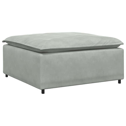 modulær sofa fodskammel modul 100x100x48 cm lysegrå