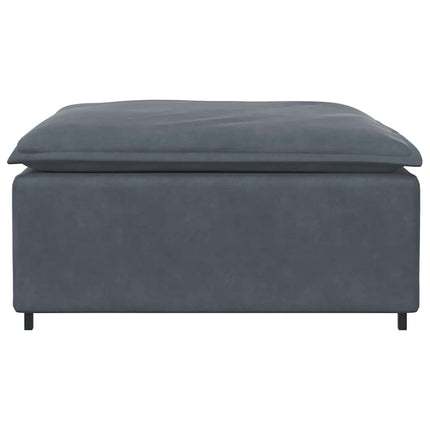 modulær sofa fodskammel modul 100x100x48 cm mørkegrå