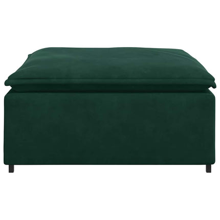 modulær sofa fodskammel modul 100x100x48 cm mørkegrøn