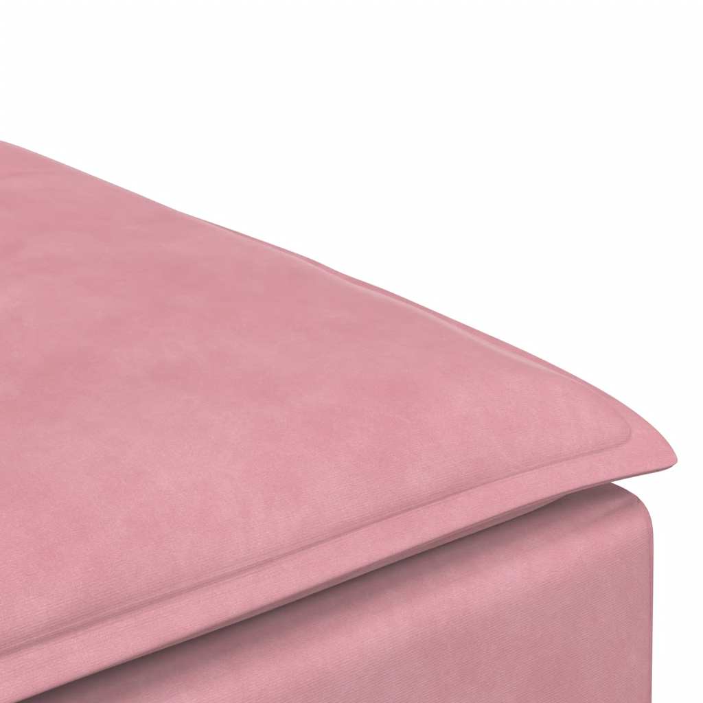 modulær sofa fodskammel modul 100x100x48 cm lyserød