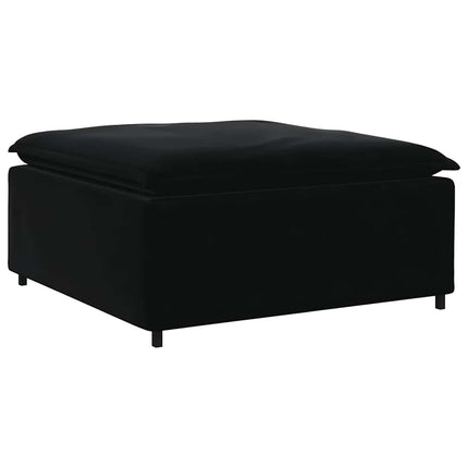 modulær sofa fodskammel modul 100x100x48 cm sort