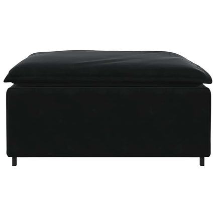 modulær sofa fodskammel modul 100x100x48 cm sort