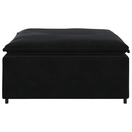 modulær sofa fodskammel modul 100x100x48 cm sort