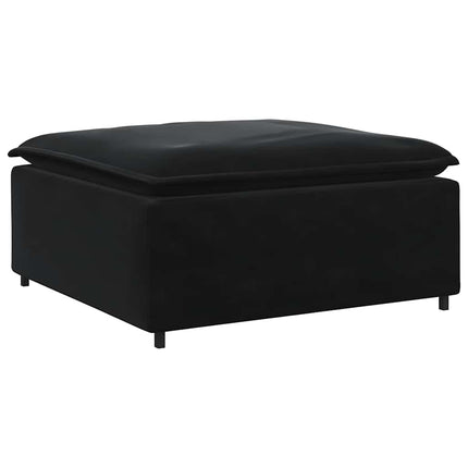 modulær sofa fodskammel modul 100x100x48 cm sort