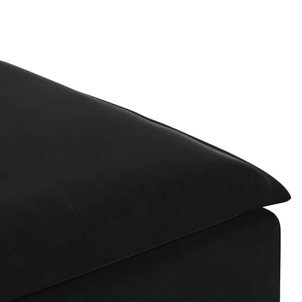 modulær sofa fodskammel modul 100x100x48 cm sort