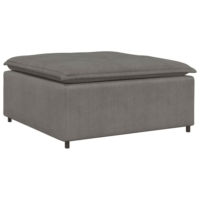 modulær sofa fodskammel modul 100x100x48 cm lysegrå