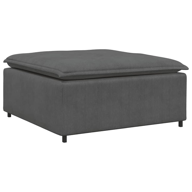 modulær sofa fodskammel modul 100x100x48 cm mørkegrå