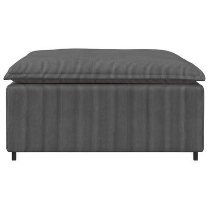 modulær sofa fodskammel modul 100x100x48 cm mørkegrå