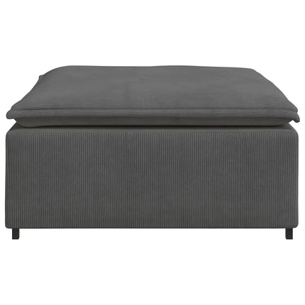 modulær sofa fodskammel modul 100x100x48 cm mørkegrå