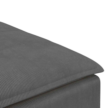 modulær sofa fodskammel modul 100x100x48 cm mørkegrå