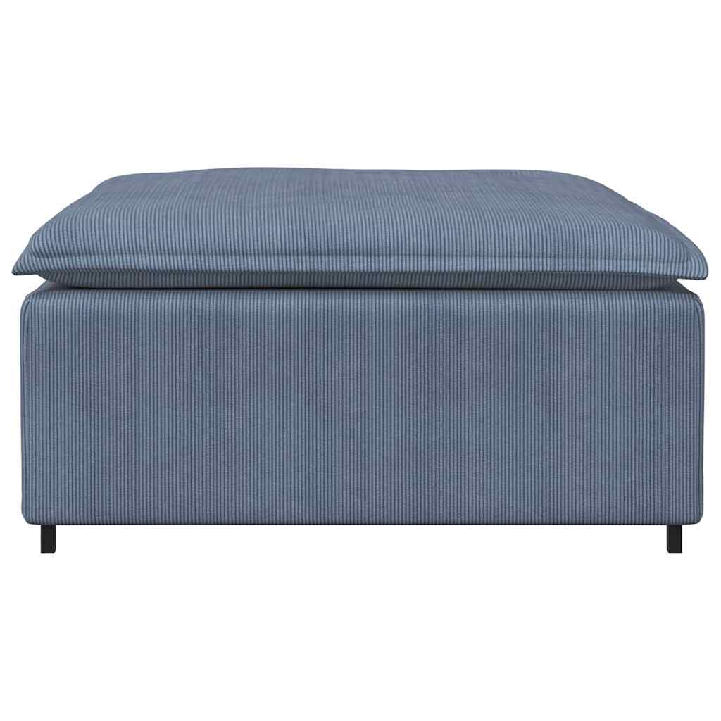 modulær sofa fodskammel modul 100x100x48 cm blå