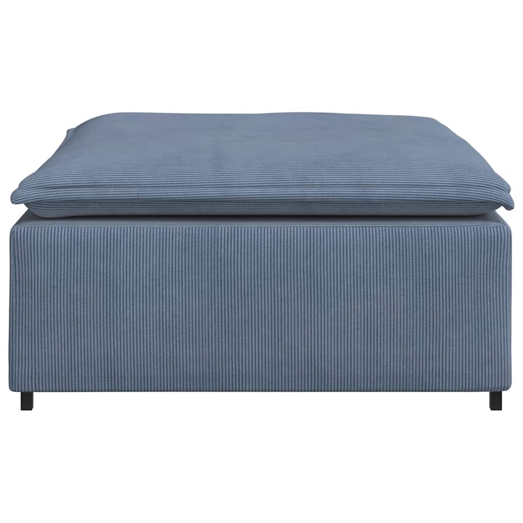 modulær sofa fodskammel modul 100x100x48 cm blå