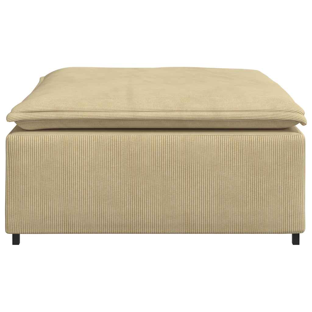 modulær sofa fodskammel modul 100x100x48 cm grågrøn