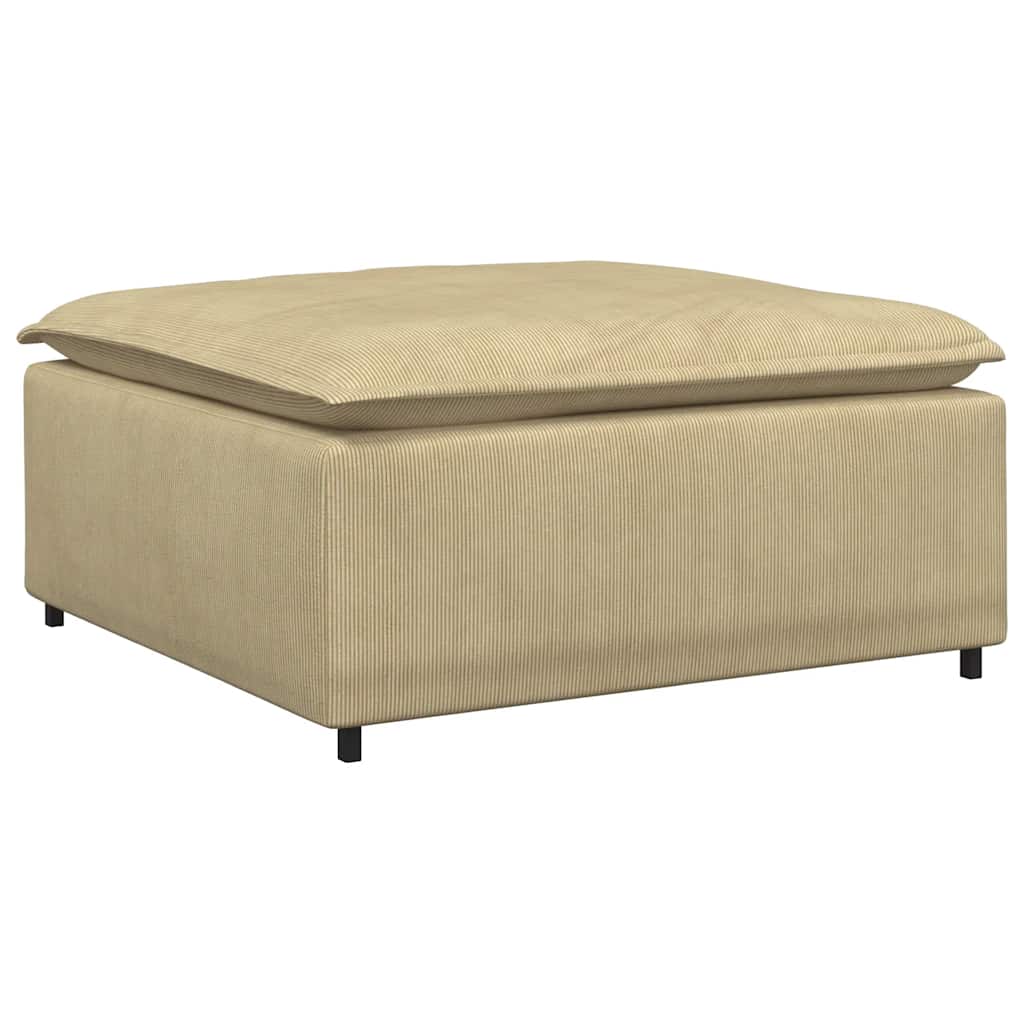 modulær sofa fodskammel modul 100x100x48 cm grågrøn