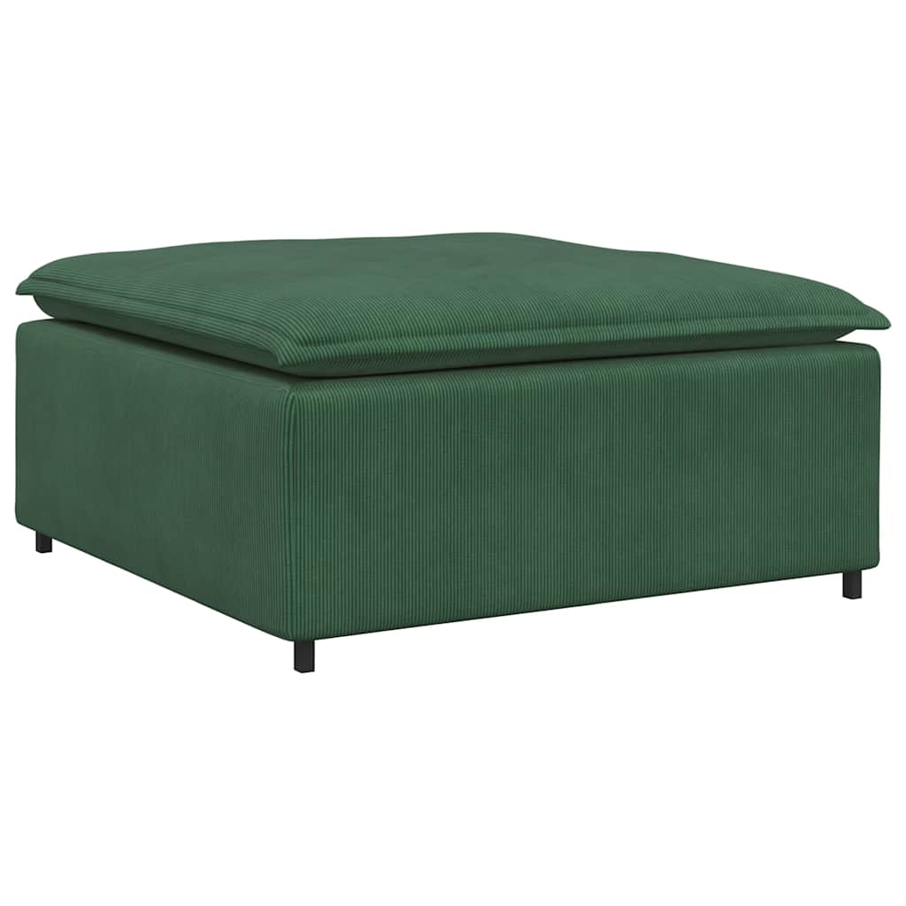 modulær sofa fodskammel modul 100x100x48 cm mørkegrøn
