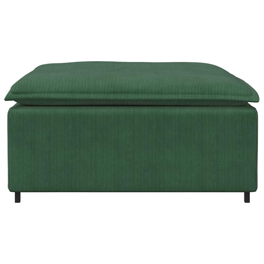 modulær sofa fodskammel modul 100x100x48 cm mørkegrøn