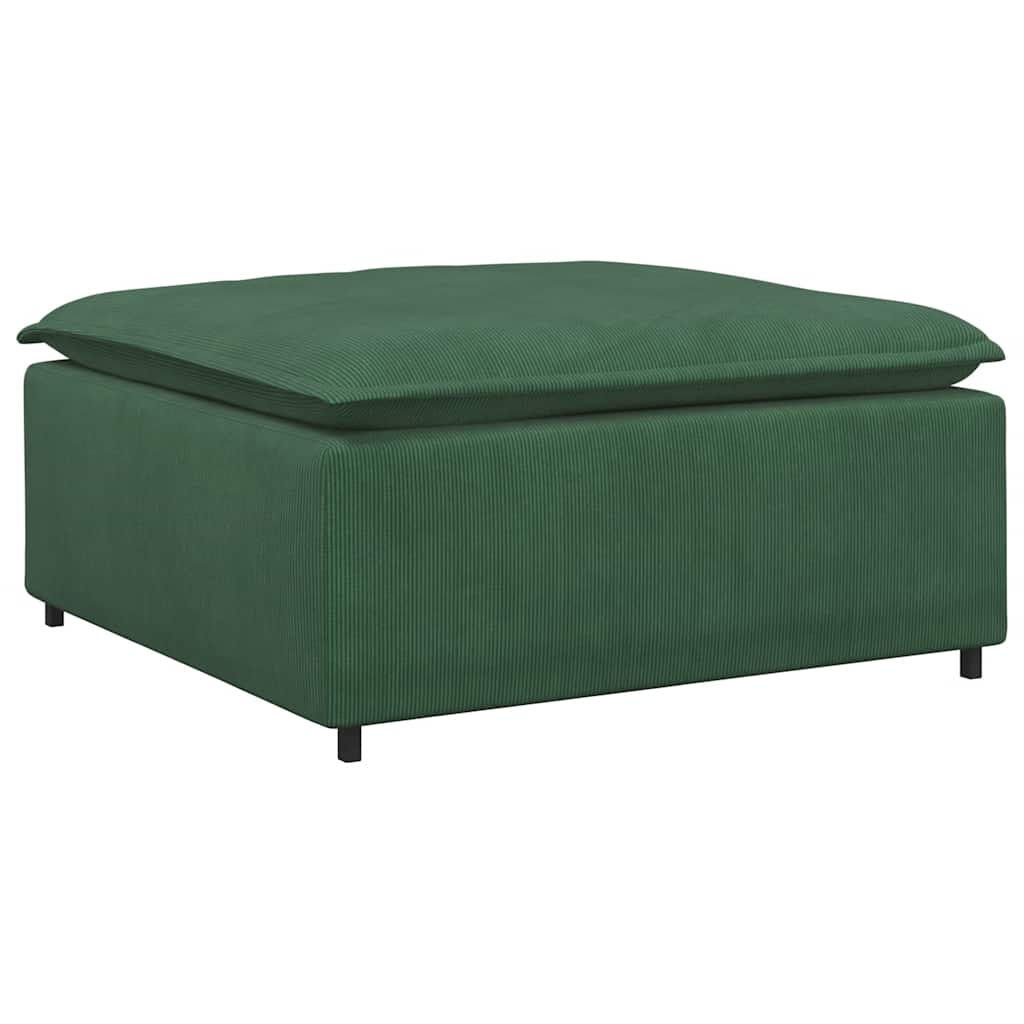 modulær sofa fodskammel modul 100x100x48 cm mørkegrøn