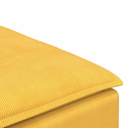 modulær sofa fodskammel modul 100x100x48 cm lysegul