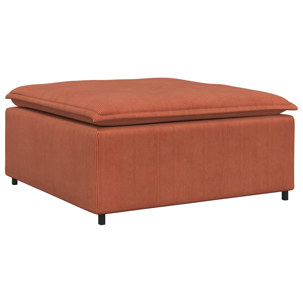 modulær sofa fodskammel modul 100x100x48 cm rød orange