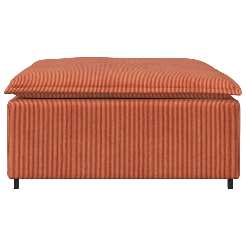 modulær sofa fodskammel modul 100x100x48 cm rød orange