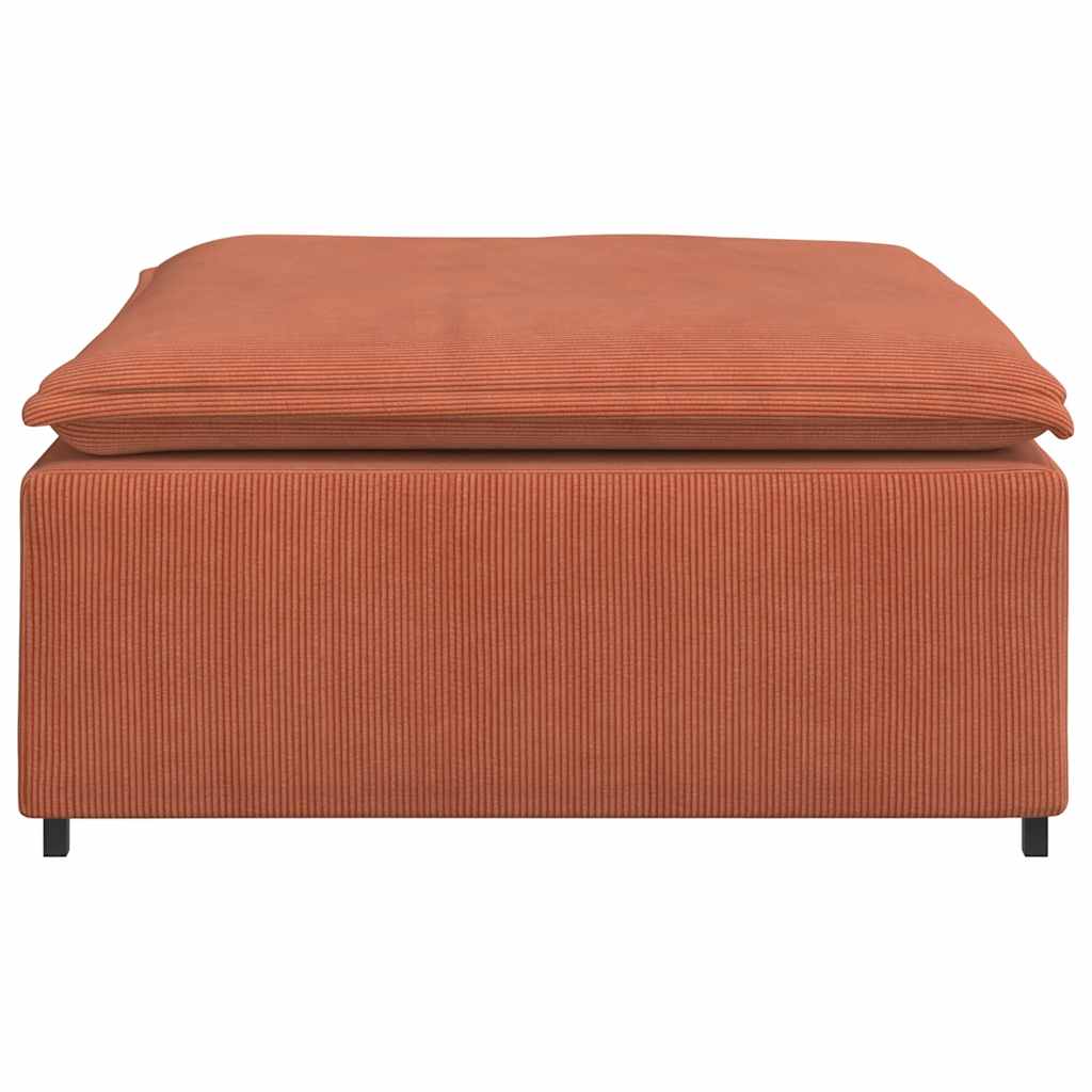 modulær sofa fodskammel modul 100x100x48 cm rød orange