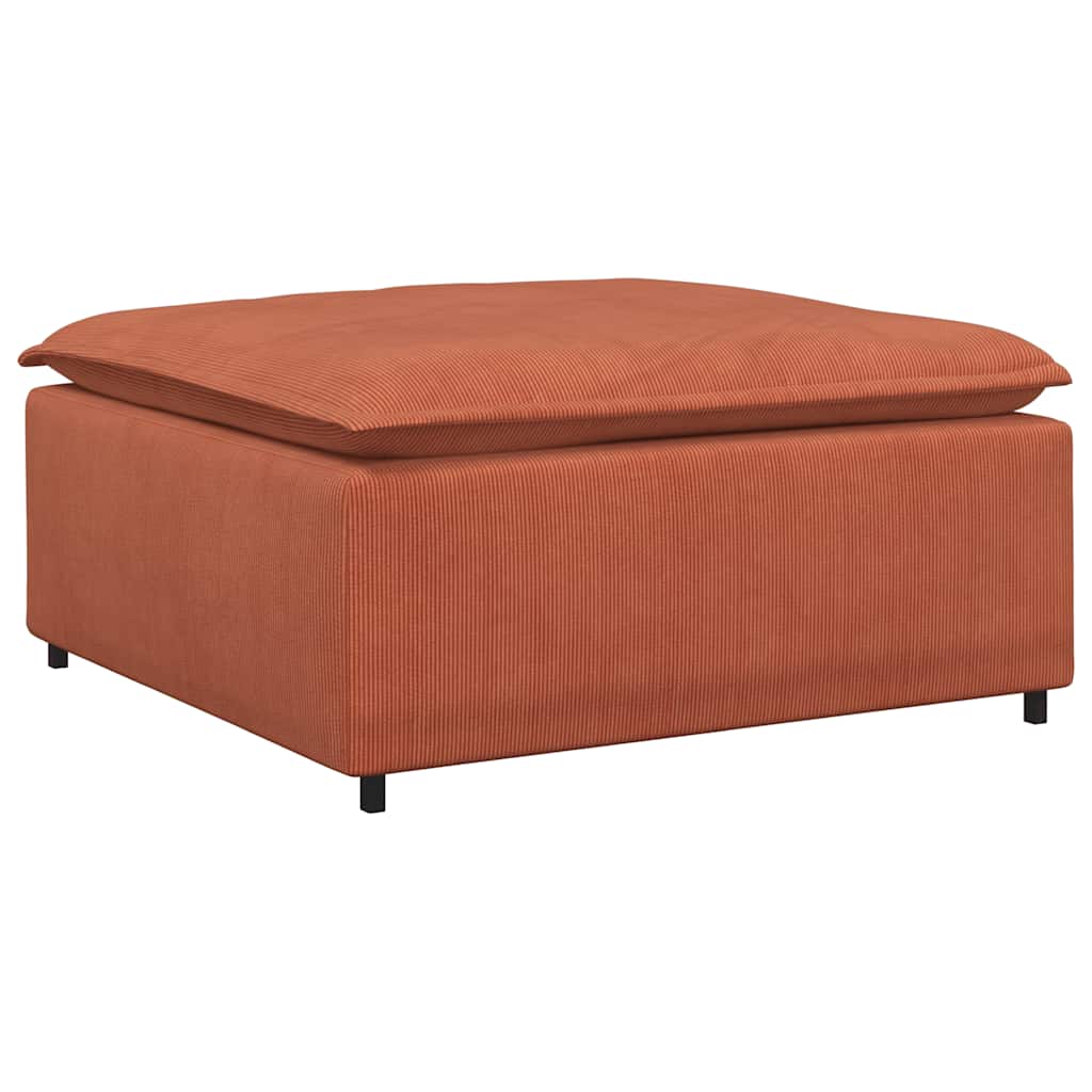 modulær sofa fodskammel modul 100x100x48 cm rød orange